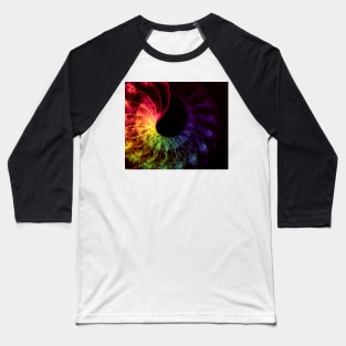 Rainbow Spiral abstract Baseball T-Shirt